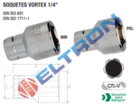 Soquetes e Acessórios Vortex 1/4”