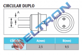 DR05 Bocal Circular Duplo 2,5mm para WHA900