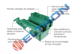 Caixa Plástica Sanfonada ST95166SC 17" Sata