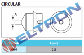 NR04 Bocal Circular 2,5mm para WHA900