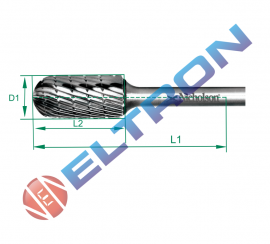 Lima forma cilíndrica com cabeça arredondada forma C 65mm 20243N Nicholson