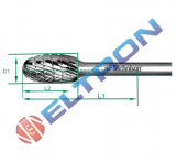 Lima forma gota forma E 60mm 20840N Nicholson